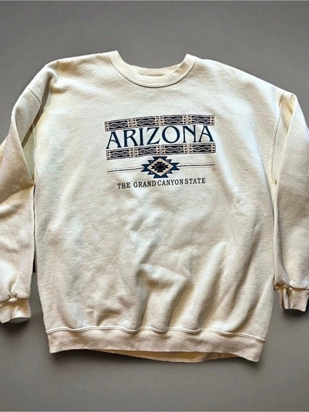 Vintage Lee 90s Arizona Aztec Sweatshirt Native Southwestern Crewneck Size XL